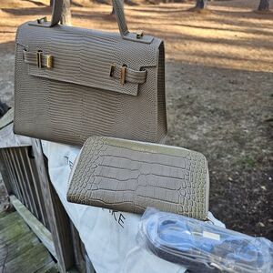 TEDDY BLAKE Ava Croco 11 Inch and Wallet Set